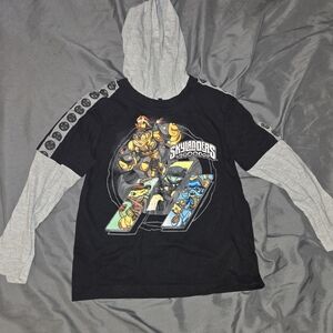Black and Gray Skylanders Kids Shirt